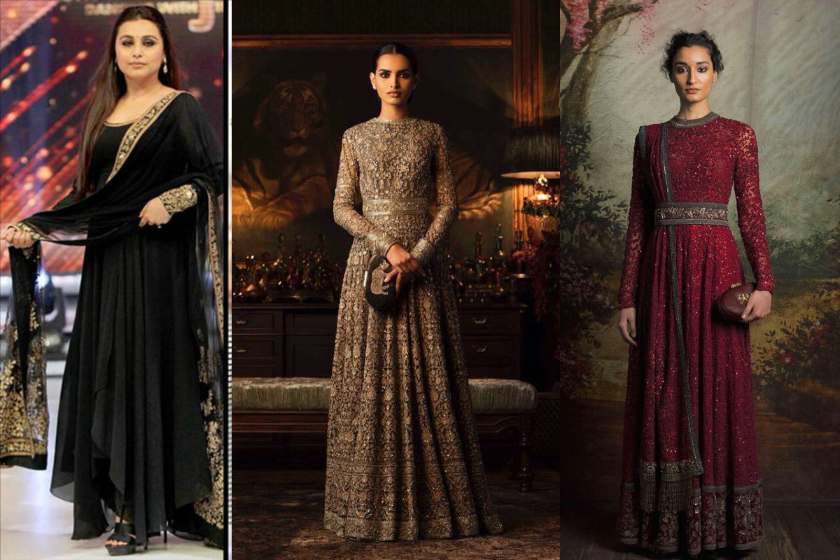 sabyasachi high neck anarkali