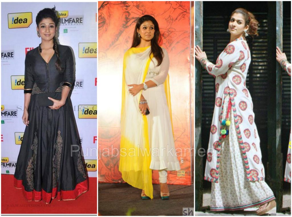 Nayantara in Salwar Kameez, south indian actresses trends, salwar suit trends in salwar kameez, nayantara style