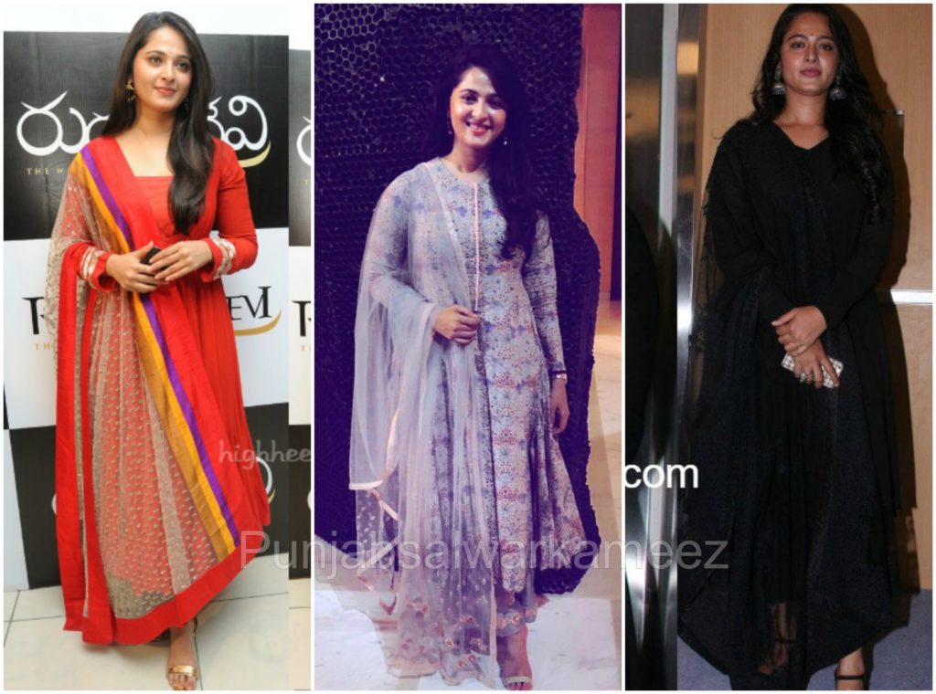 Anushka shetty in Salwar Kameez, South indian actress in salwar kameez, Anushka shetty style,