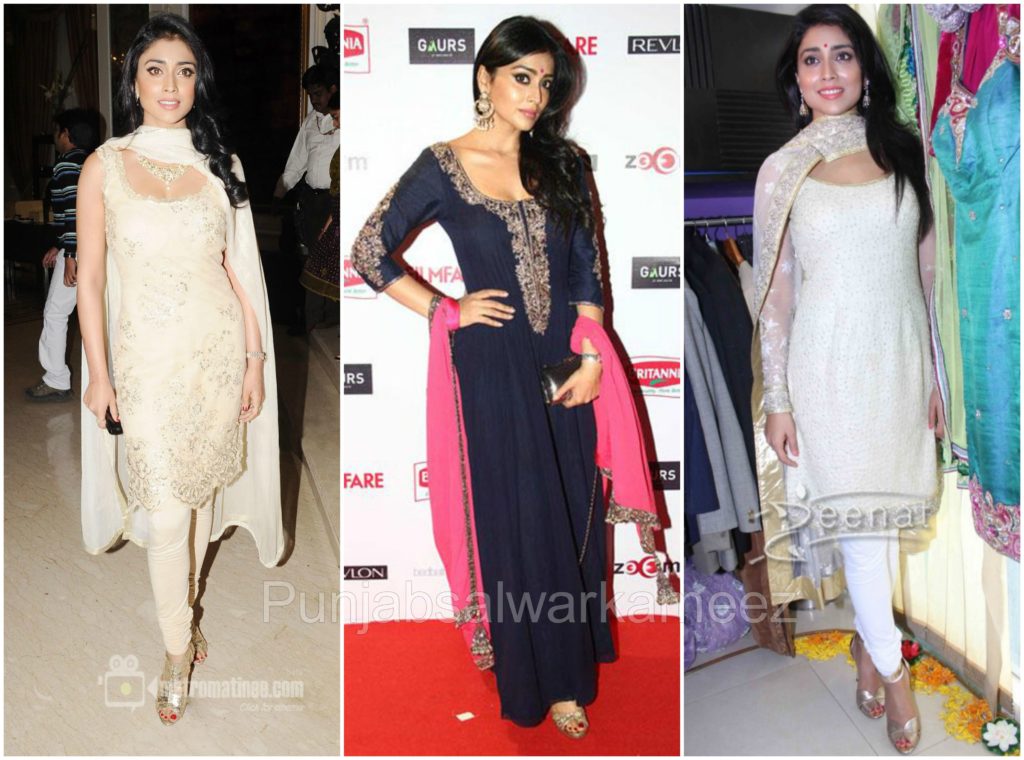 shriya saran in Salwar Kameez, South indian actress in salwar kameez, shriya saran style,