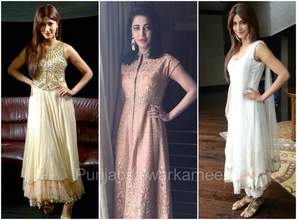 Shruti Hassan in Salwar Kameez, South indian actress in salwar kameez, shruti hassanl style,