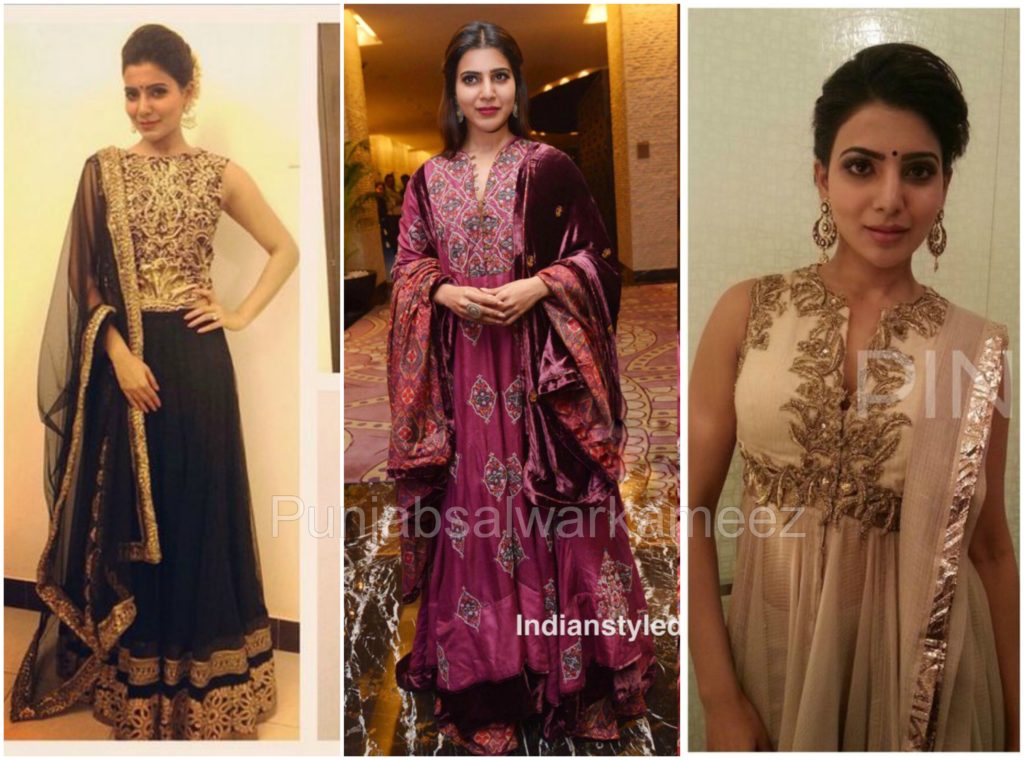 Samantha Ruth Prabhu in Salwar Kameez, south indian actresses trends, salwar suit trends in salwar kameez, samantha ruth prabhu style