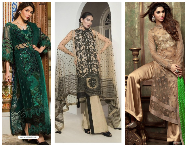 pakistani salwr suits, net salwar suits designs