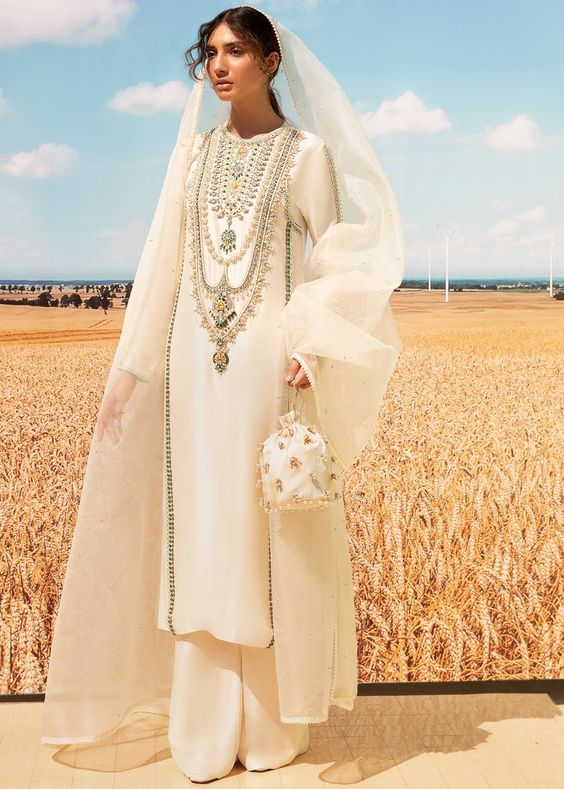 Jewel Embroidered Pakistani Salwar Suit