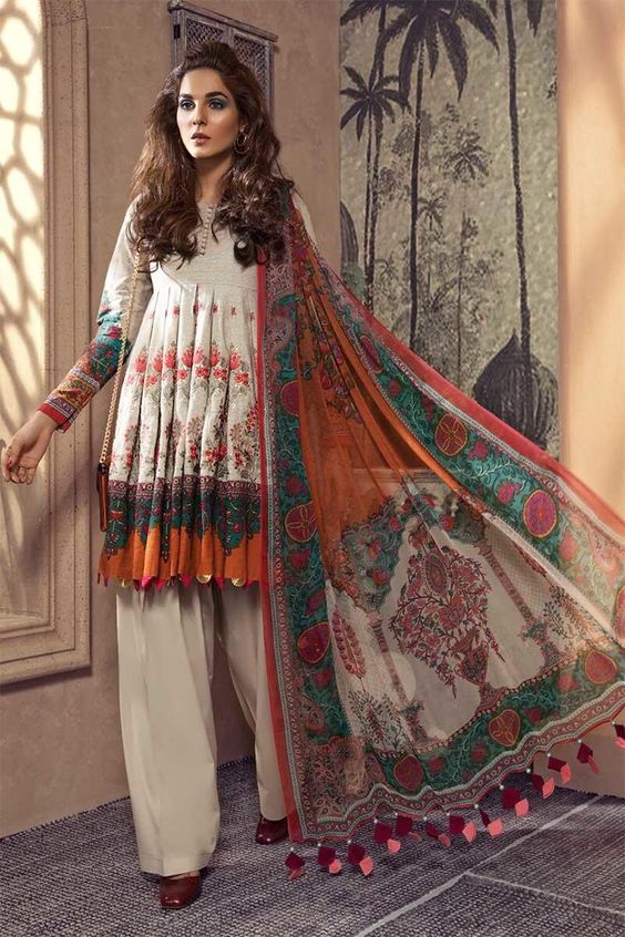 Short Anarkali in Digital Print