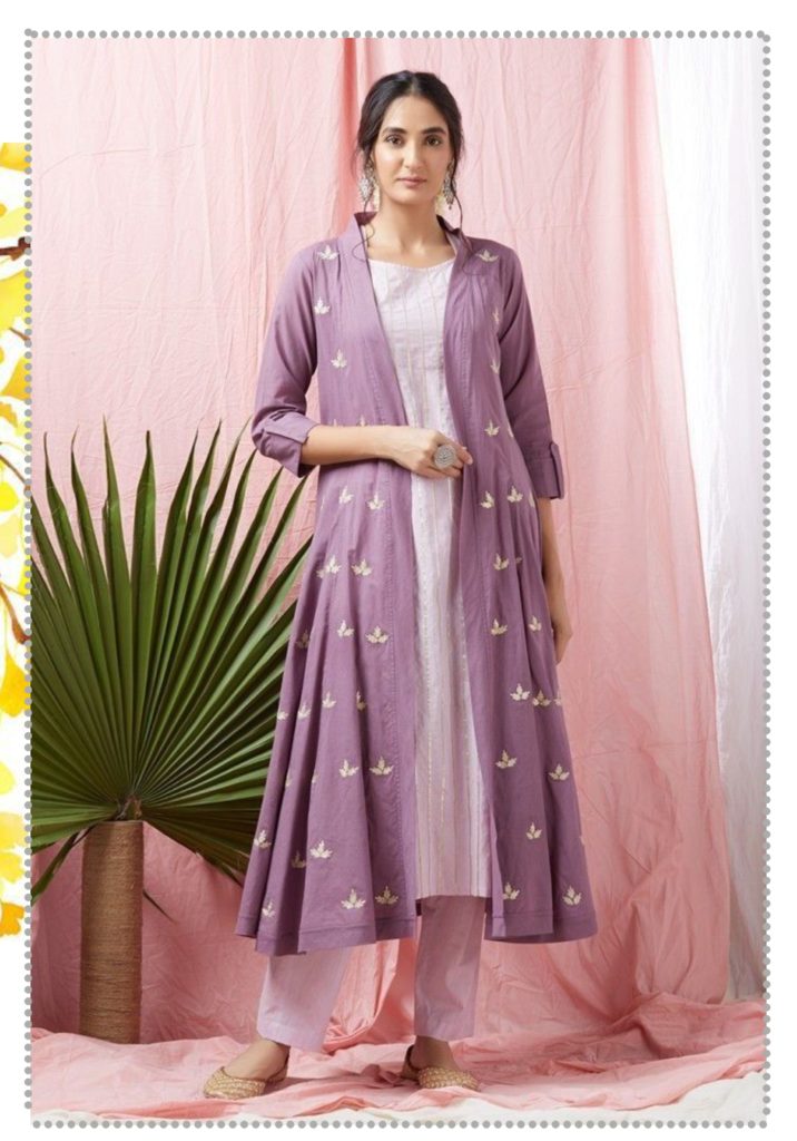 salwar kameez with jacket style, Jacket style salwar suit 