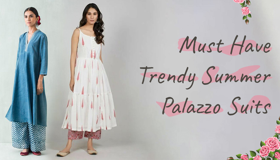 summer palazzo suit sets