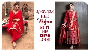 Adorning Red Salwar Suit