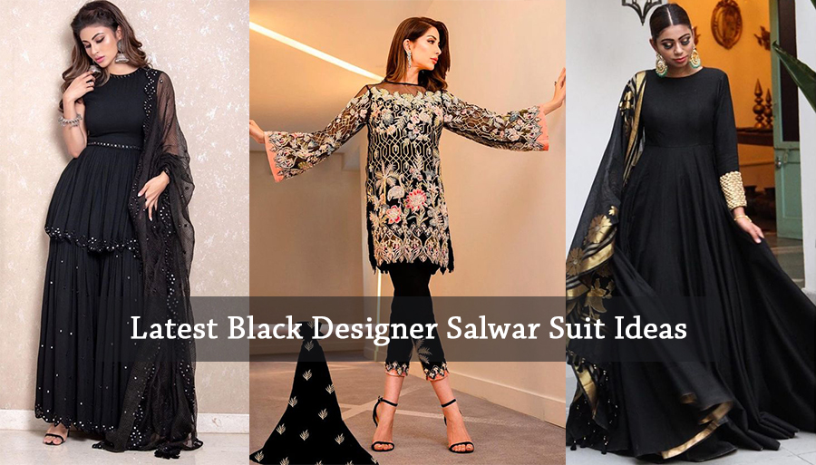 Black Salwar Kameez: Buy Pakistani Black Suits Online in USA