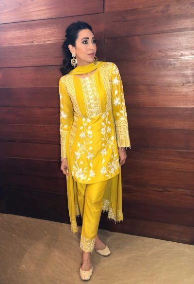 Aline bright yellow salwar suit