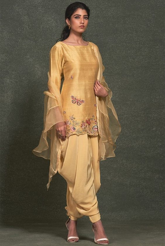 dhoti style punjabi suit