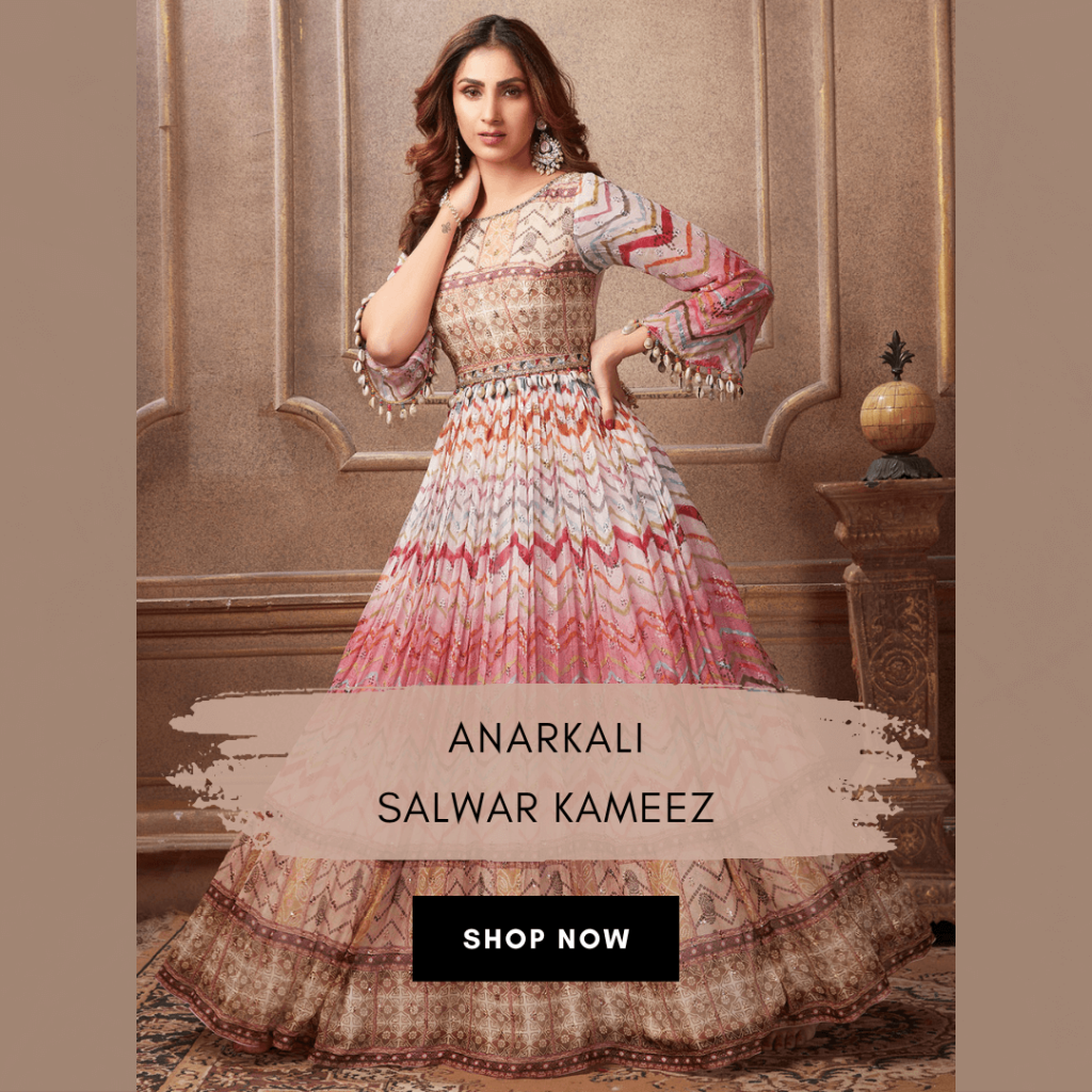 Trail-Cut Anarkali Dress