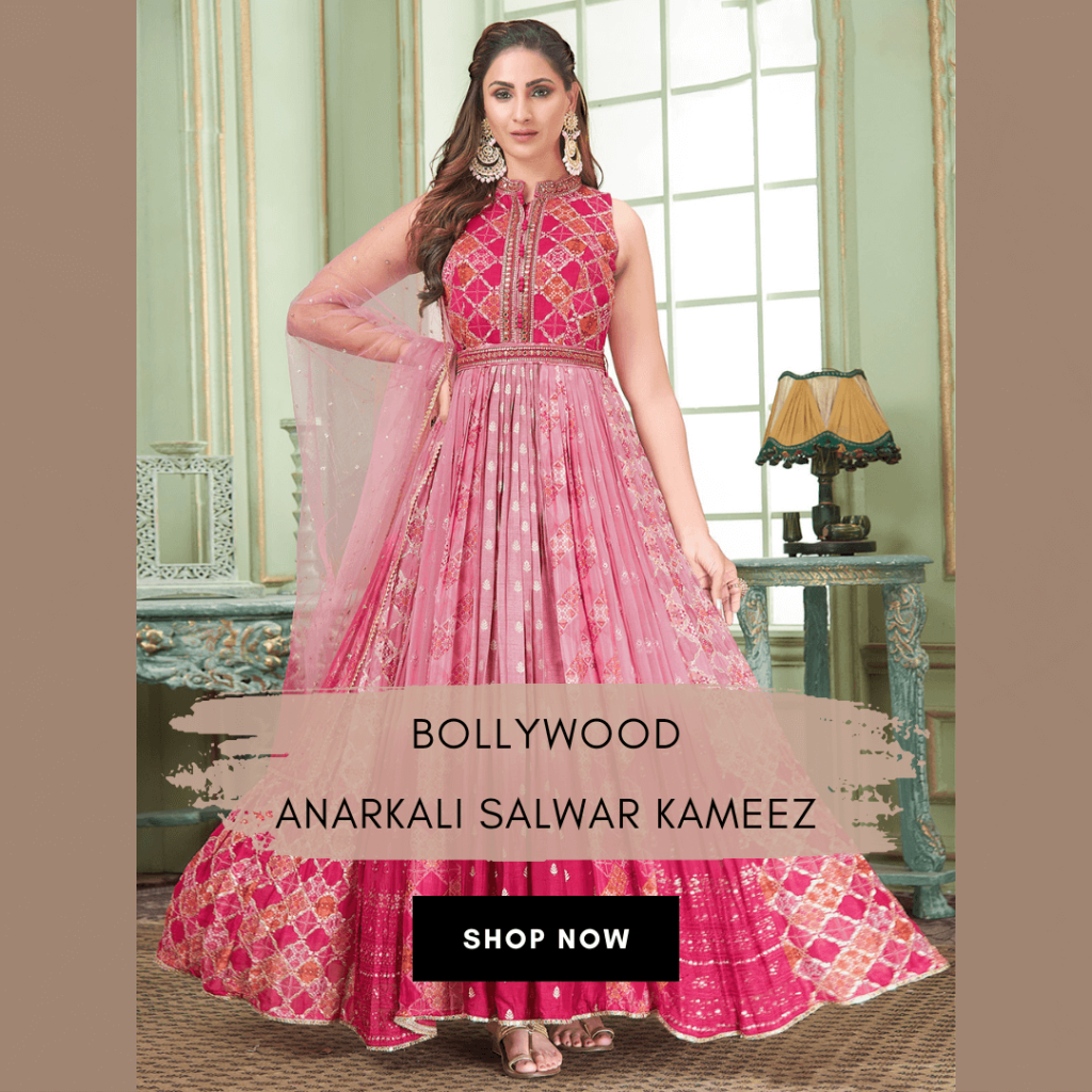 BOLLYWOOD ANARKALI SUIT SET – Gulabi Chunri